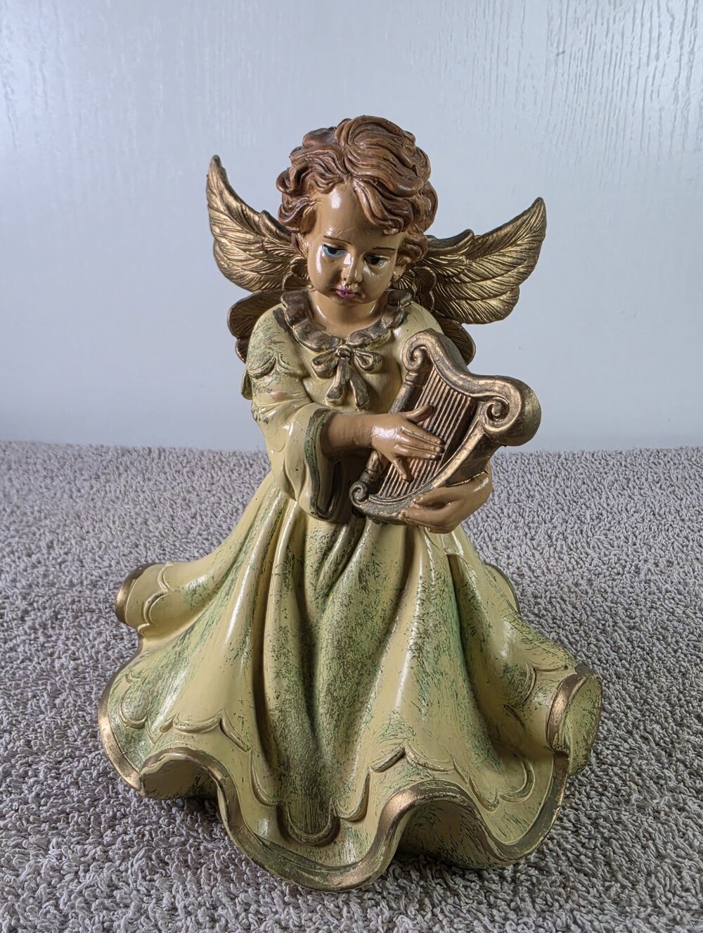 Vintage Italian Musical Angle Playing Harp By Euromarchi S.R.L. In Italy - Picture 1 of 12